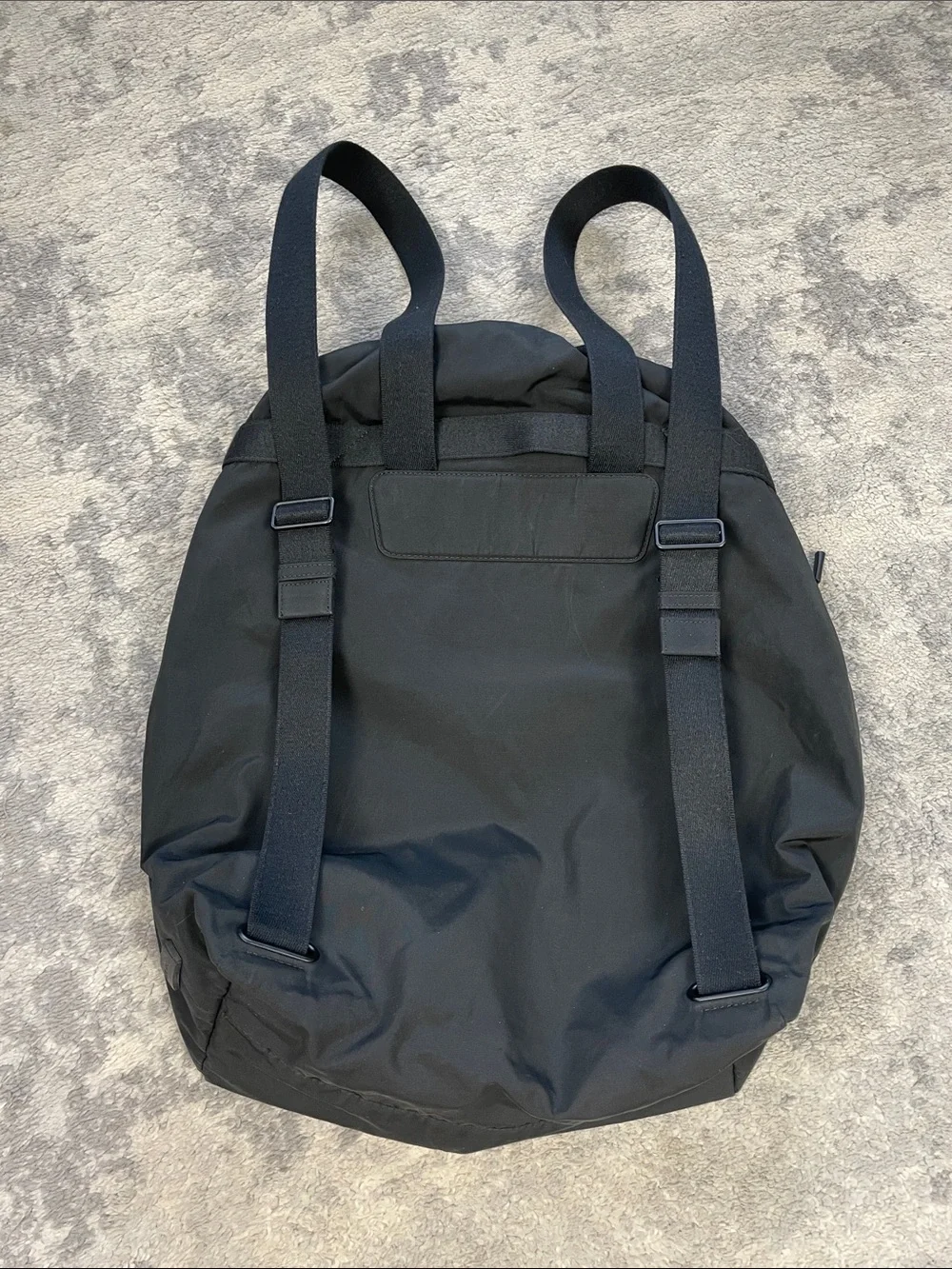 The Row Dima Drawstring Backpack Black Designer Quiet Luxury Minimalist